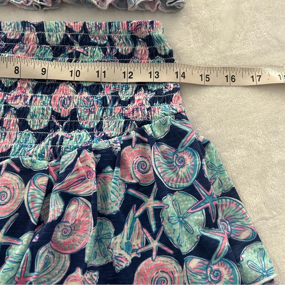 NWT Simply Southern Two Piece Matching Skirt Top Sea Shell Smocked Set Medium - Picture 8 of 8